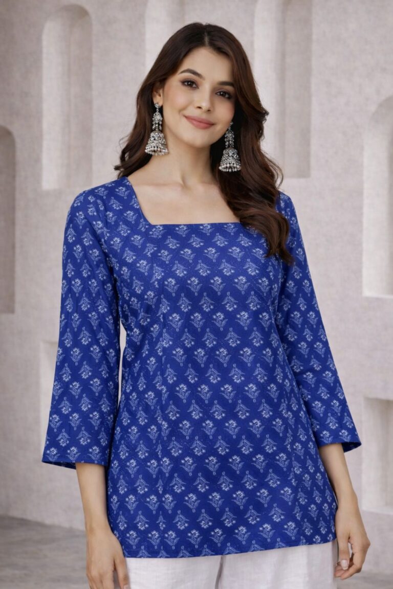short kurti 2 navy bluee
